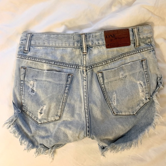 One Teaspoon Hendrixe Bandits Shorts Size 23 - Picture 2 of 4